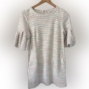 LOFT Multicolor Striped Knit Dress NWT